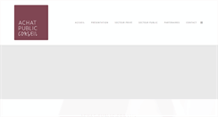 Desktop Screenshot of achat-public-conseil.com