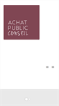 Mobile Screenshot of achat-public-conseil.com